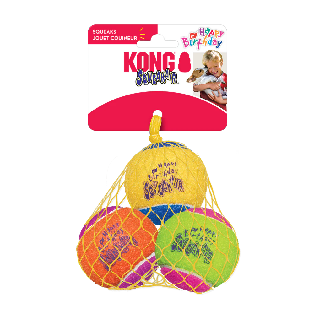 Kong Squeakair Happy Birthday Balls