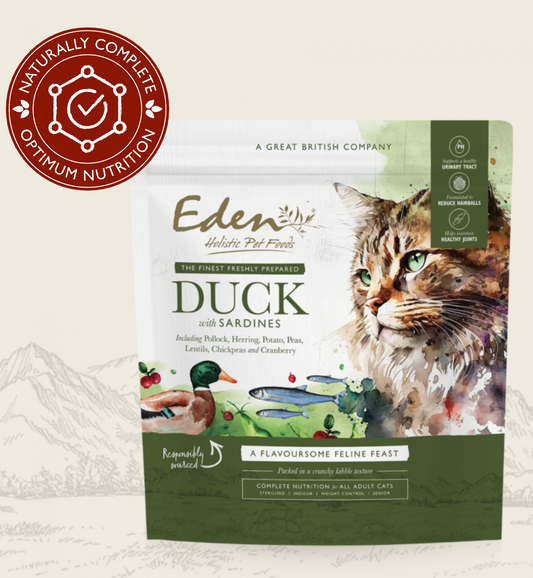 Eden Kibble 1.5kg Duck & Sardines (for cats)