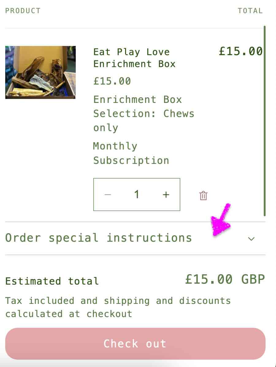 Eat Play Love Enrichment Box