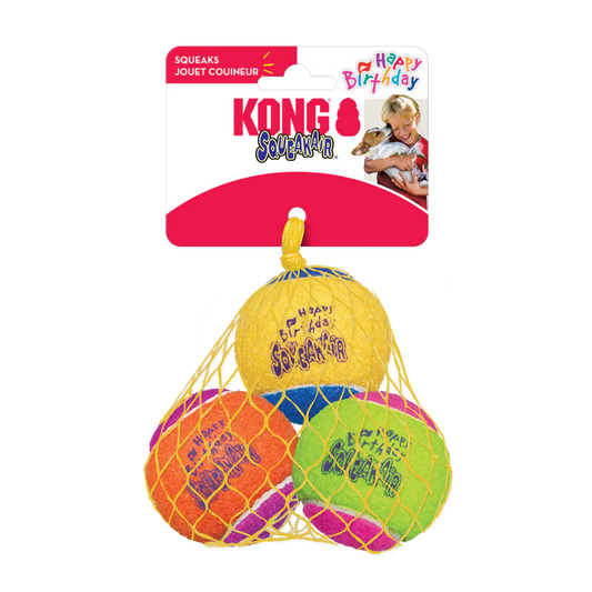 Kong Squeakair Happy Birthday Balls
