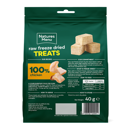 Nature's Menu Raw Freeze Dried Chunks