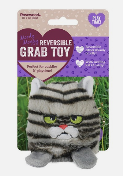 Rosewood Moody Moggy Reversible Grab Toy