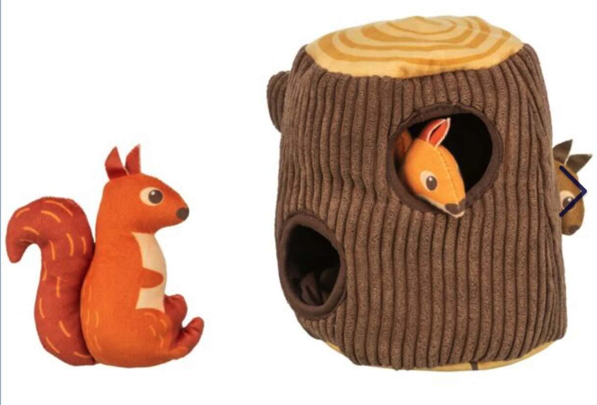 Trixie Tree Stump with Squirrels Puzzle Toy