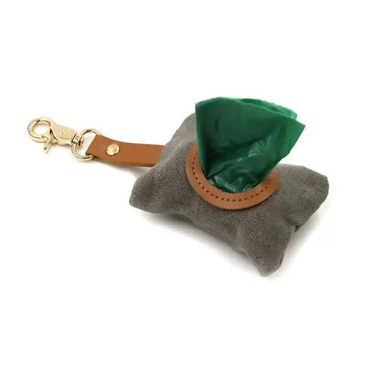 Waxed Canvas Poo Bag Holder