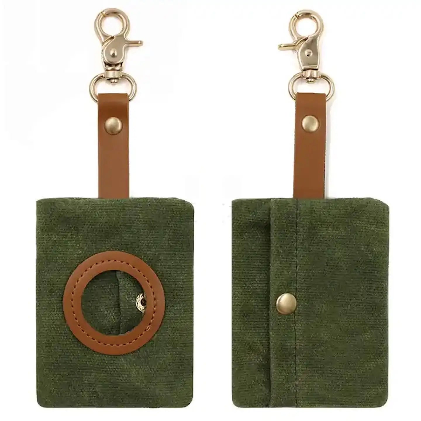 Waxed Canvas Poo Bag Holder